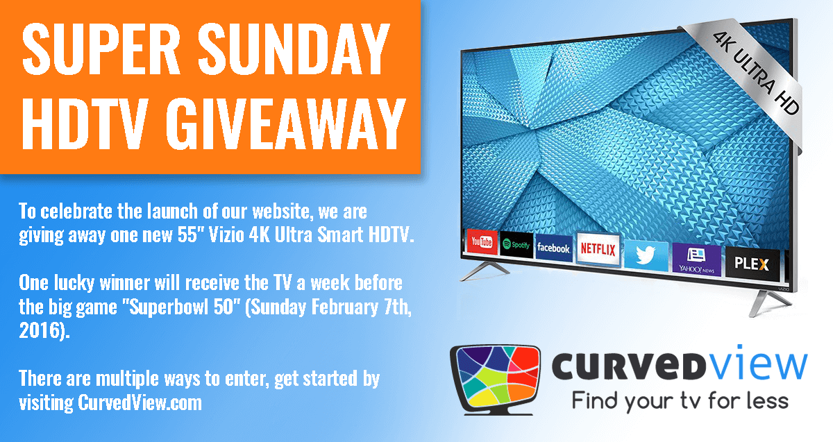 CurvedView Super Sunday Giveaway